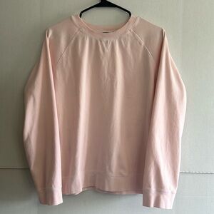 Eddie Bauer womens crew neck sweater size L light pink